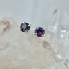 Aretes Topacio místico pequeños