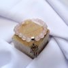 Pulsera Cuarzo Rosa dije mano hamsa - Imagen 2