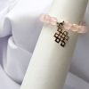 Pulsera Cuarzo Rosa dije Infinito - Imagen 3