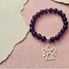 Pulsera Amatista dije ángel