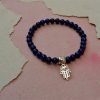 Pulsera Lapislázuli dije mano hamsa mini - Imagen 2