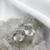 Aretes cuarzo Transparente Circulares - Imagen 4