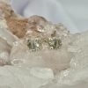 Aretes cuarzo Transparente Circulares