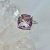 Anillo Ametrino Cuadrado Facetado - Imagen 2