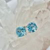 Anillo Topacio Azul cuadrado - Imagen 2