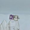 Anillo Amatista Lavanda Rectangular - Imagen 3