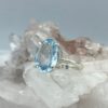 Anillo Topacio Azul Ovalado Cielo