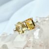 Anillo doble citrino pequeño Colección Armonía Dual
