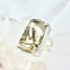 Anillo Cuarzo Rutilado Rectangular grande