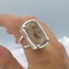 Anillo Cuarzo Rutilado Rectangular grande - Imagen 2