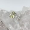 Anillo Cuarzo Limón rectangular