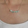 Dije multipiedras Esmeralda en Plata 925 - Imagen 2