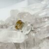 Anillo Doble Citrino y Cuarzo Transparente Colección Armonía Dual