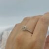 Anillo Diamante Amarillo con Diamantes en Oro Blanco18 k - Imagen 2