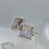 Anillo Doble Ametrinos cuadrados Colección Armonía Dual