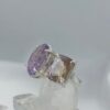Anillo Doble Amatista ovalada y Ametrino rectangular Colección Armonía Dual