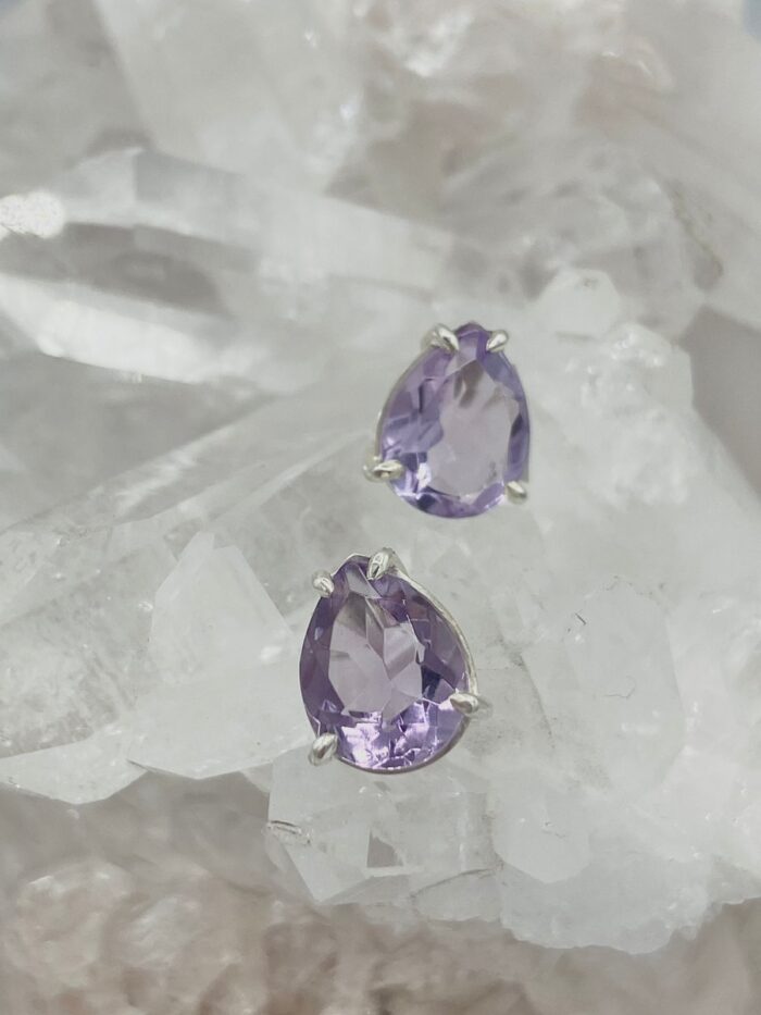 Aretes Amatista Lavanda gotas
